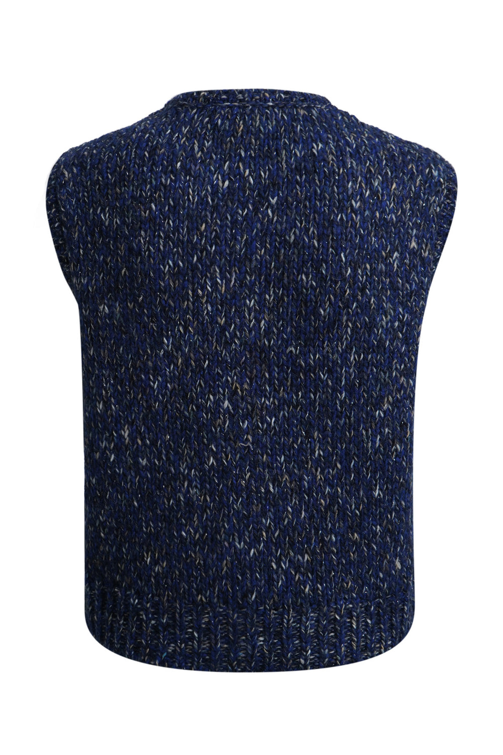 Milano Italy Navy Print Vest, detail