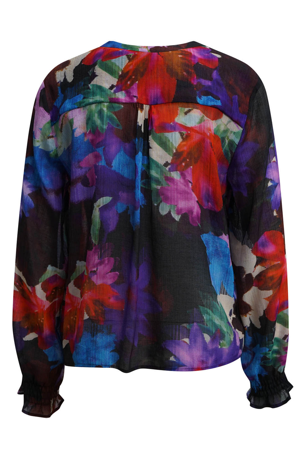 Milano Italy Purple Print Multicolour Blouse, detail