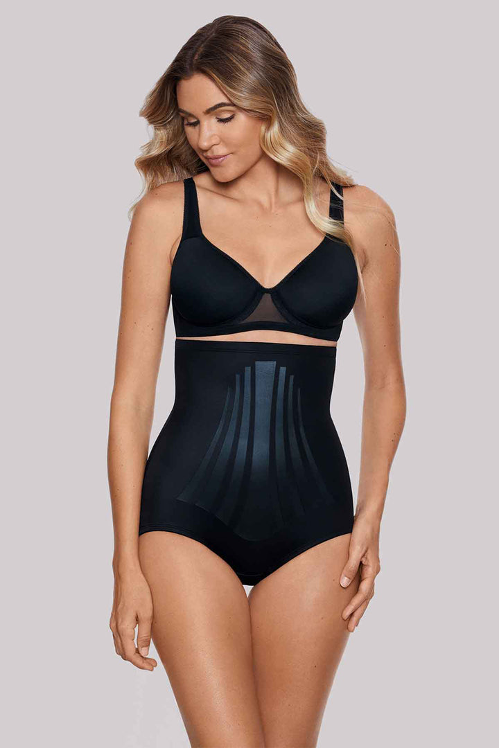 Miraclesuit Lycra Fit Sense Hi-Waist Brief Black 2565 - Shirley Allum Boutique