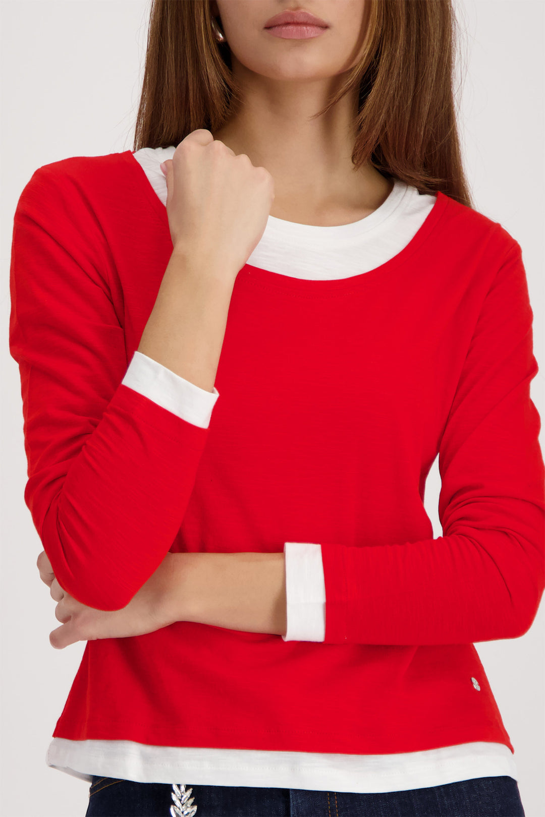 Monari 410179 350 Red Chilli Pepper 2-in-1 Long Sleeve Layered T-Shirt