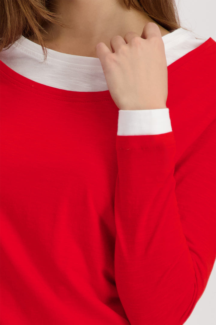 Monari 410179 350 Red Chilli Pepper 2-in-1 Long Sleeve Layered T-Shirt