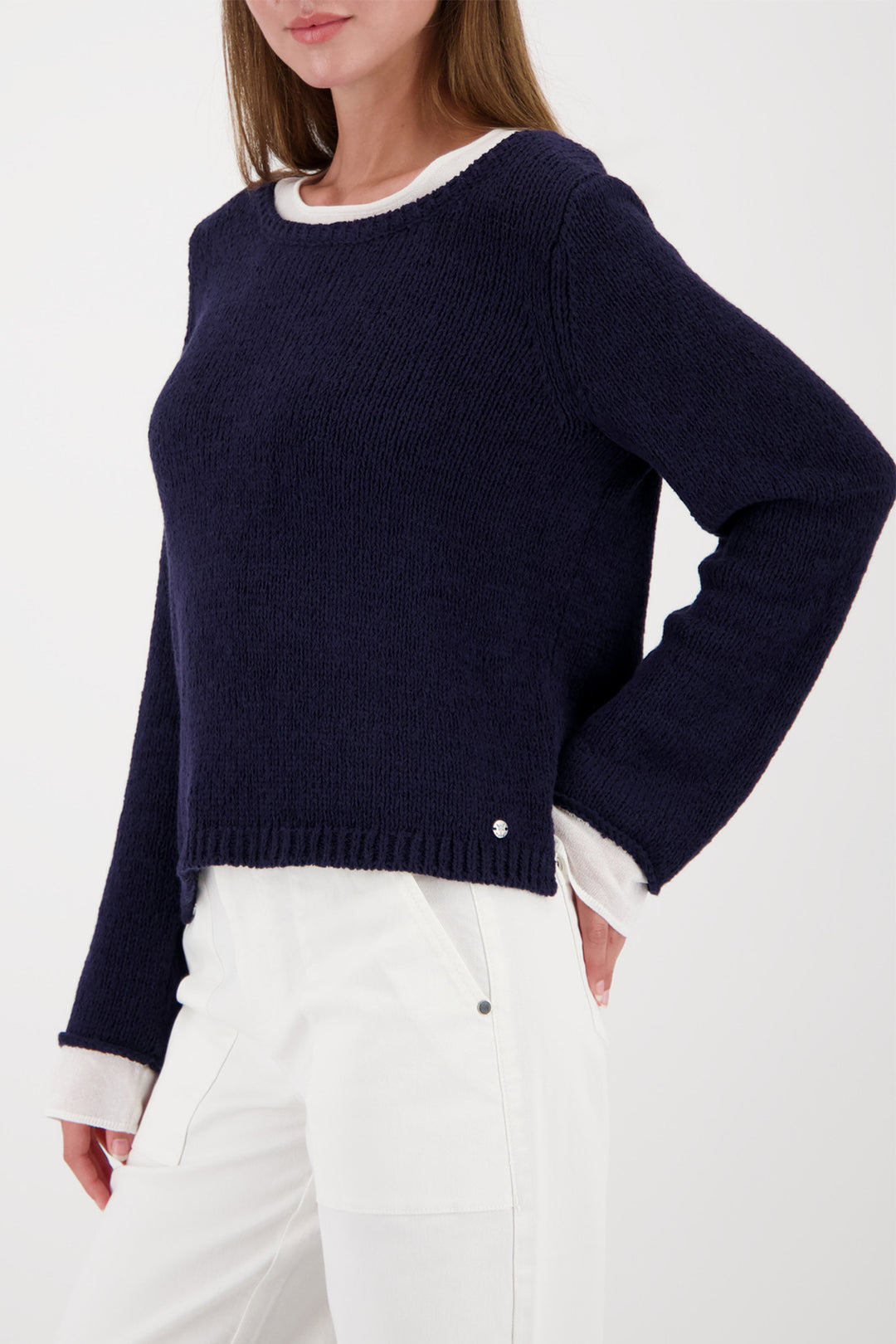 Monari 410207 755 Navy 2-in-1 Vest Layer Jumper