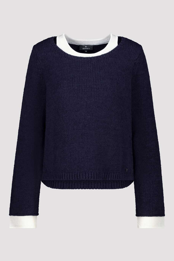 Monari 410207 755 Navy 2-in-1 Vest Layer Jumper