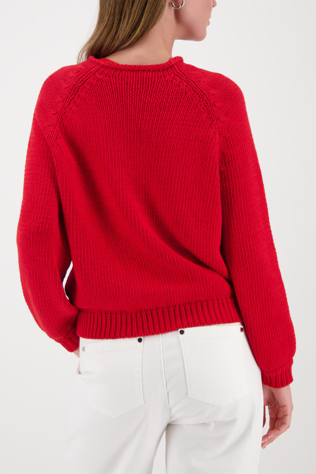 Monari 410232 350 Red Chilli Pepper Knitted Jumper