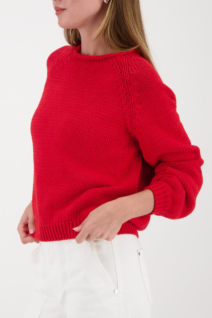 Monari 410232 350 Red Chilli Pepper Knitted Jumper
