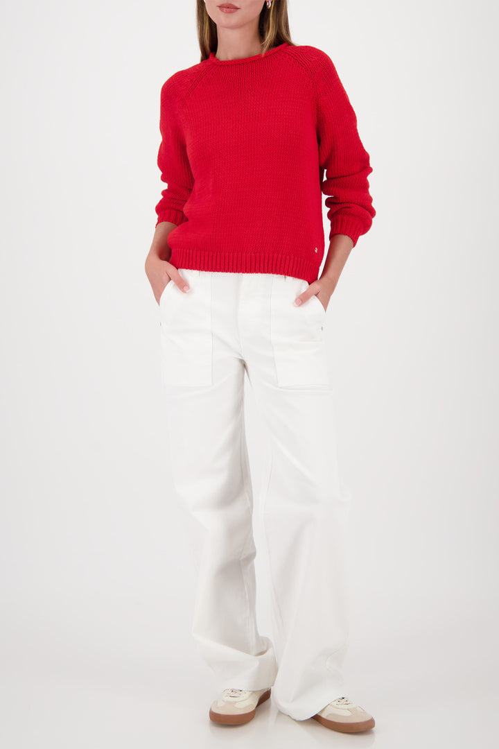 Monari 410232 350 Red Chilli Pepper Knitted Jumper