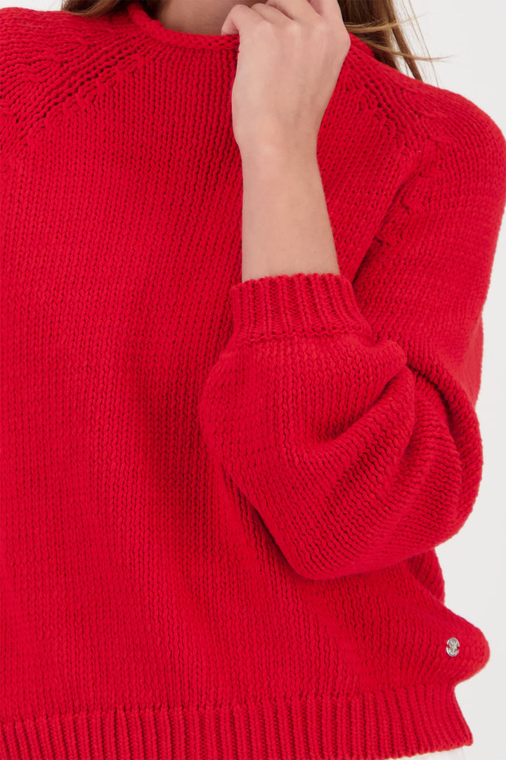 Monari 410232 350 Red Chilli Pepper Knitted Jumper
