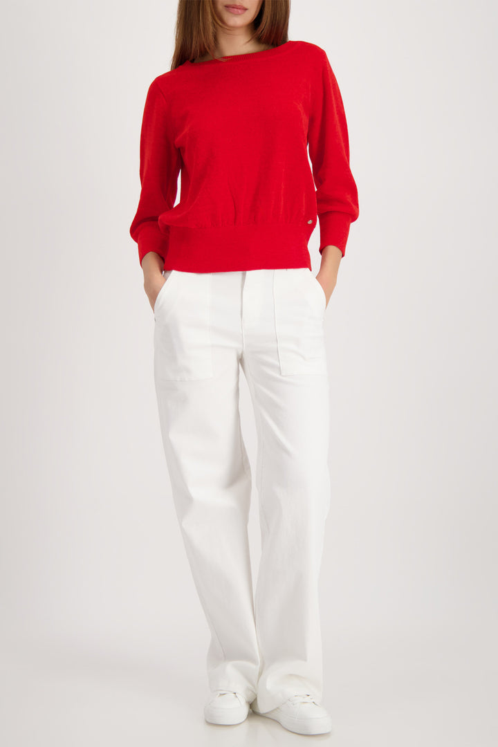 Monari 410236 350 Red Chilli Pepper Soft Knit Jumper