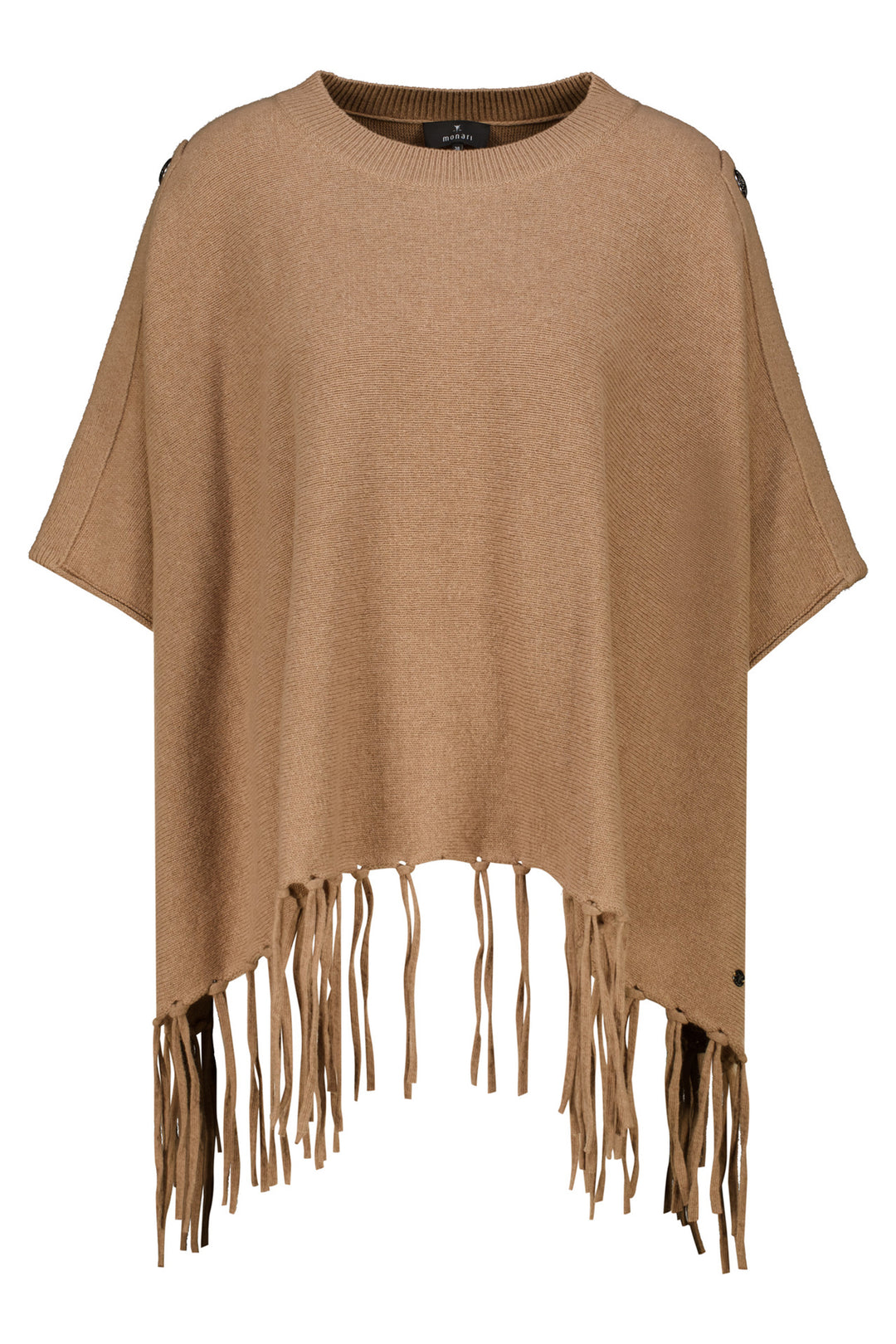 Monari Brown Sugar Jumper 809944, worn styled view over jeans