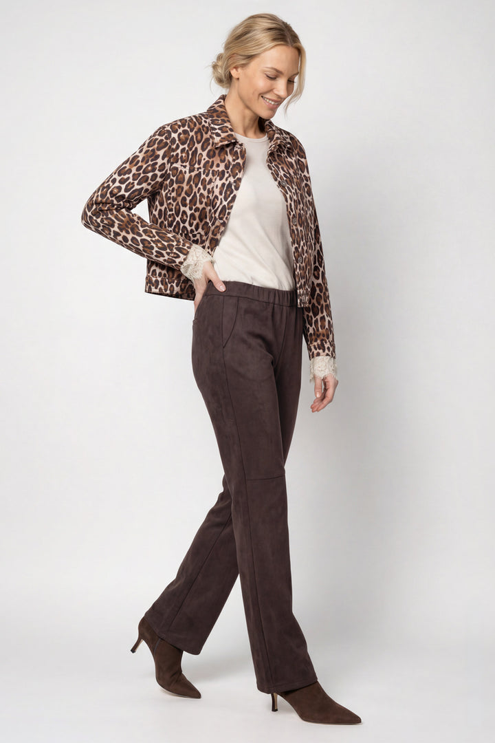 Monari Hazel Pattern Multicolor Jacket 809875, close-up of the chest patch pocket detail