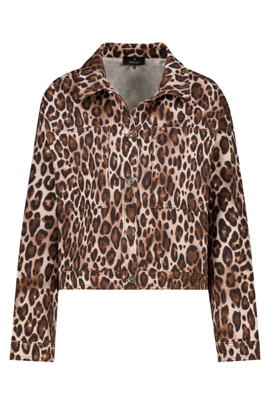 Monari Hazel Pattern Multicolor Jacket 809875, worn open over a plain top, styled view