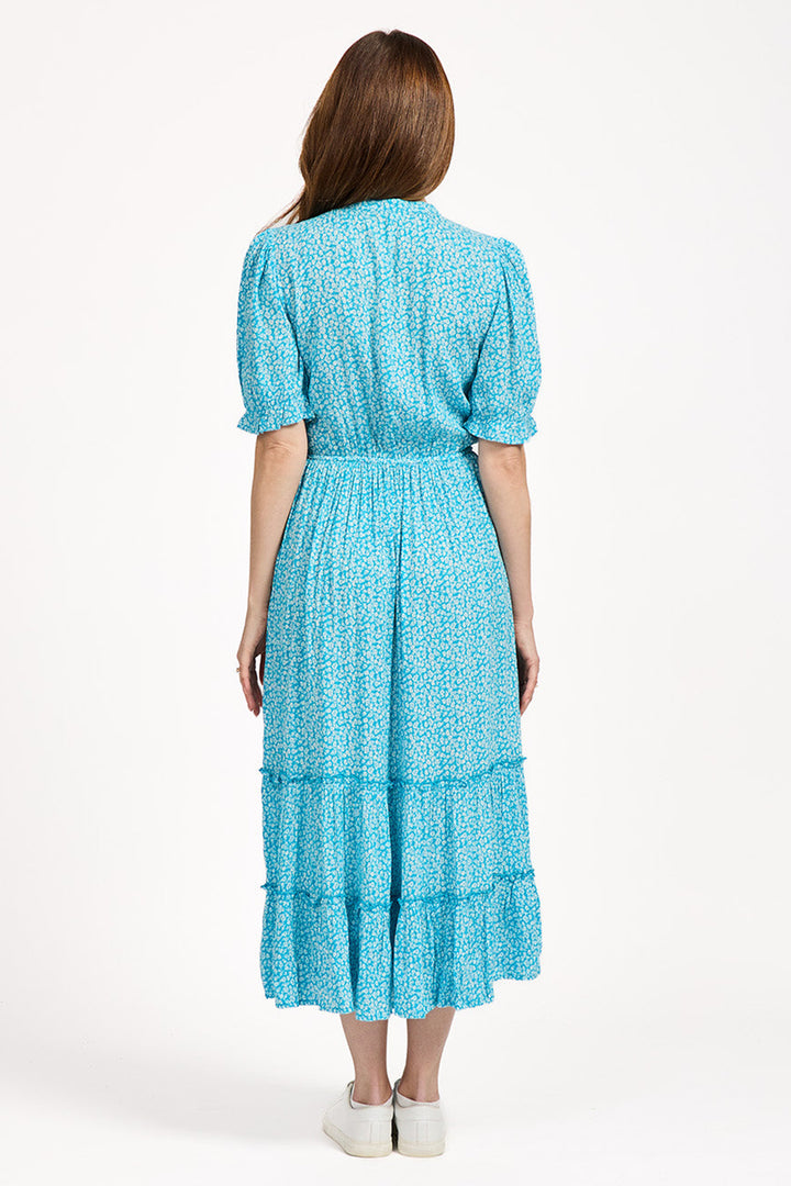 Mudflower Dress Blue Ditsy Print SU-25MF-592 - Shirley Allum Boutique