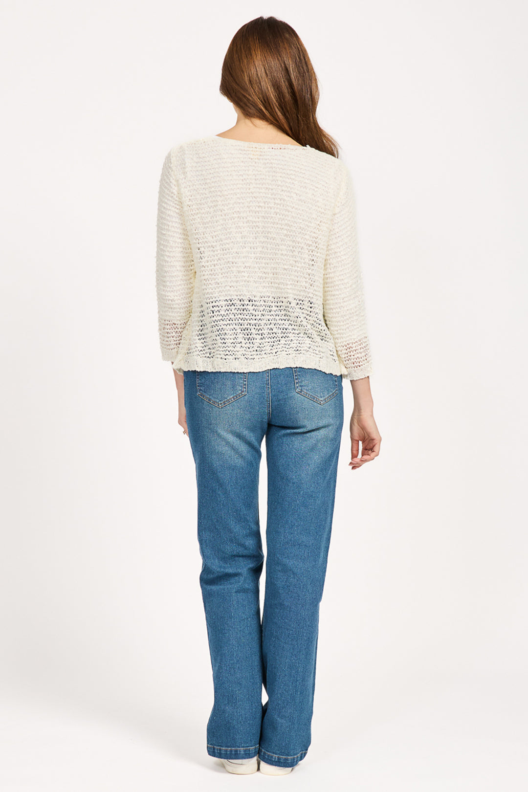 Mudflower Shrug Cardigan Cream SU-25MF-588 - Shirley Allum Boutique