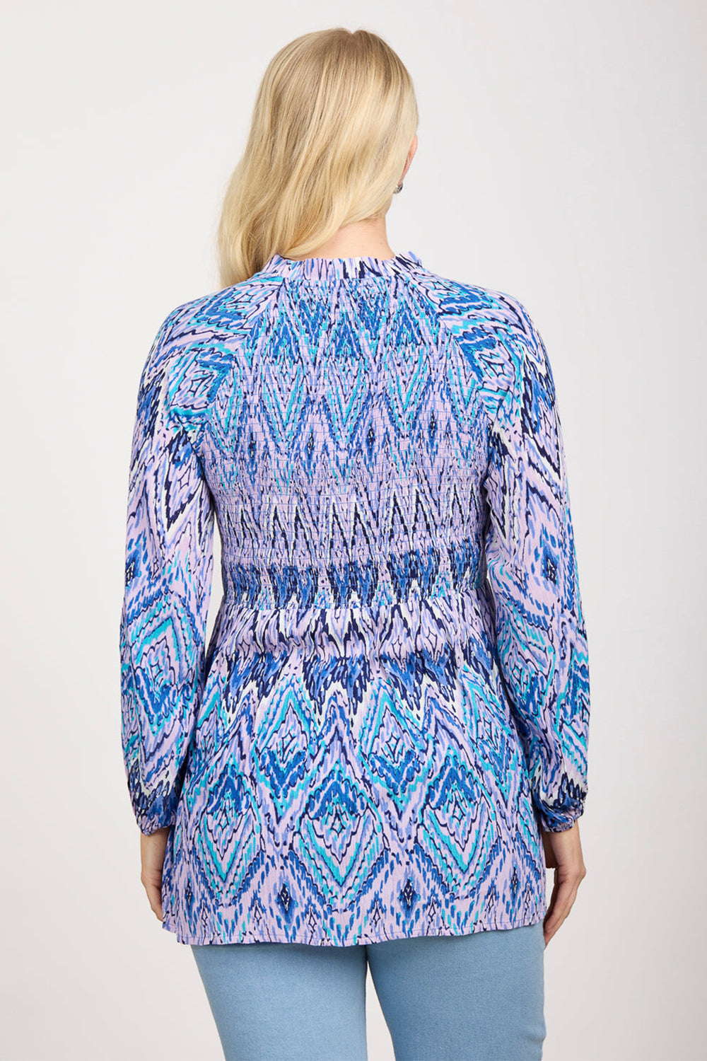 Mudflower Tunic Diamond Print Purple SU-24MF-487 - Shirley Allum Boutique
