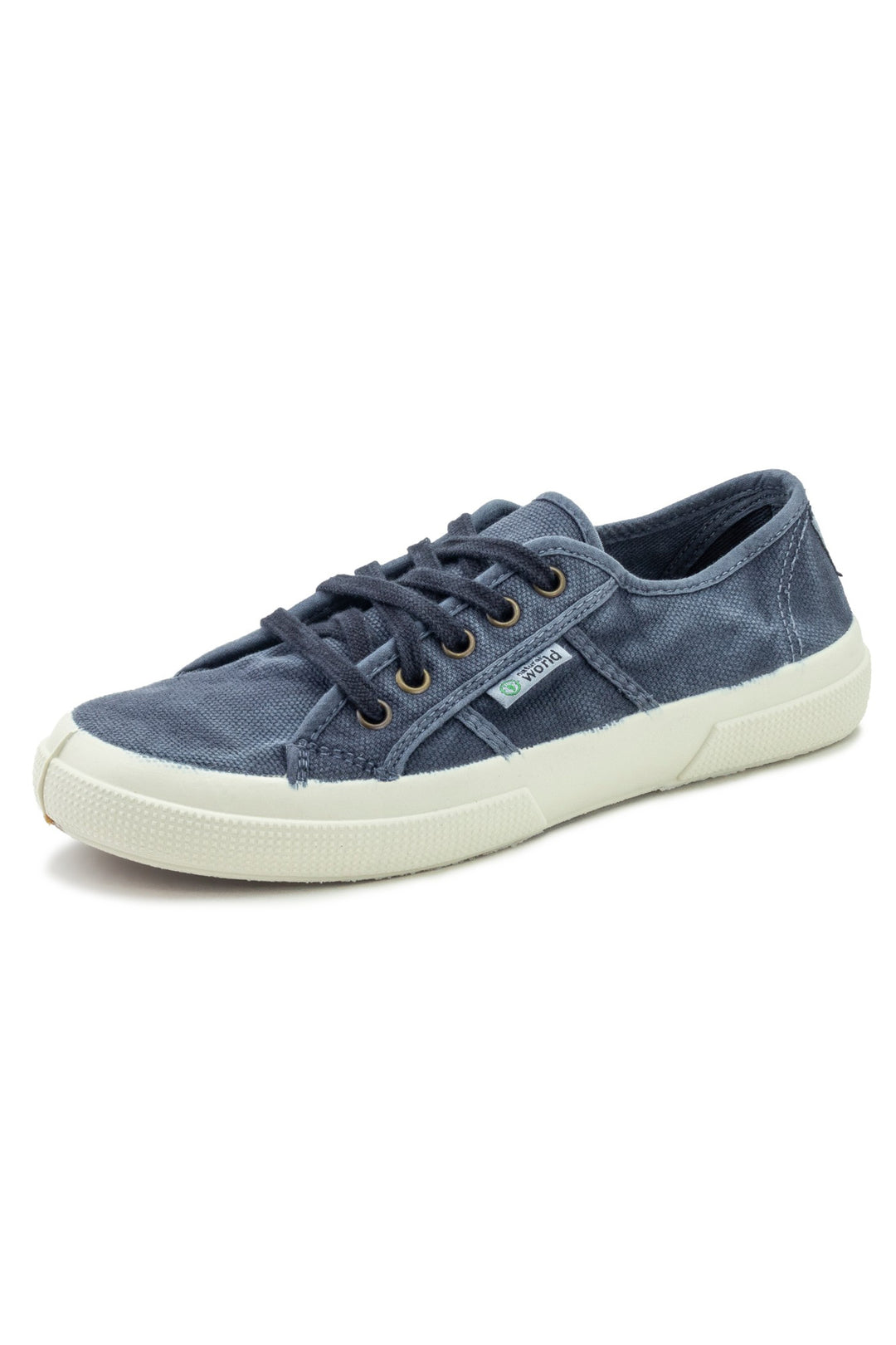 Natural World Old Blossom Plimsoll Navy Blue 901E 677 - Shirley Allum Boutique
