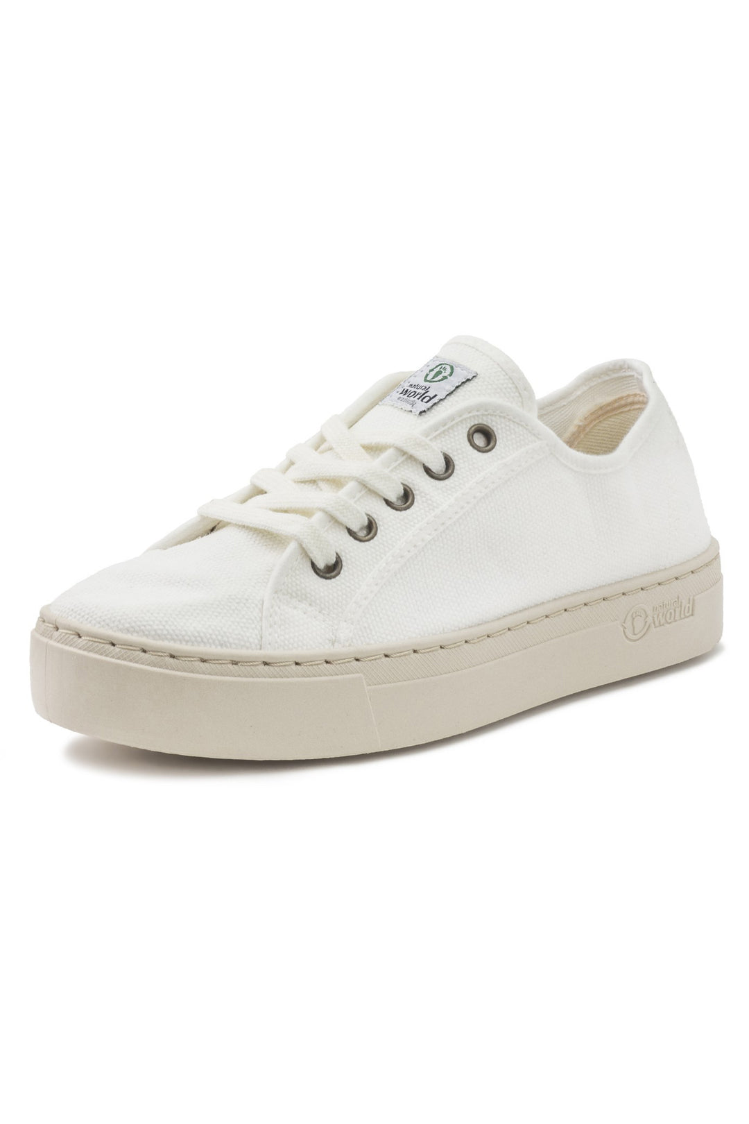 Natural World Old Gavi Trainer White Platform 6114 505 - Shirley Allum Boutique
