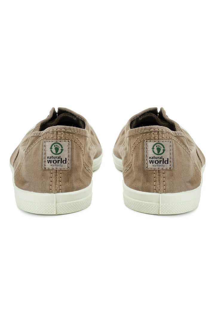 Natural World Old Lavanda Beige Plimsolls 102E 695