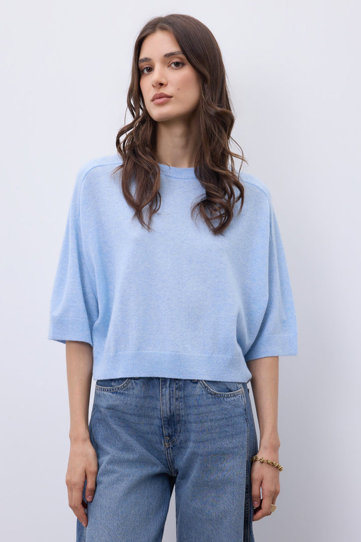 Notshy Lilou Ciel Blue Jumper NF1F006WSC000, front view
