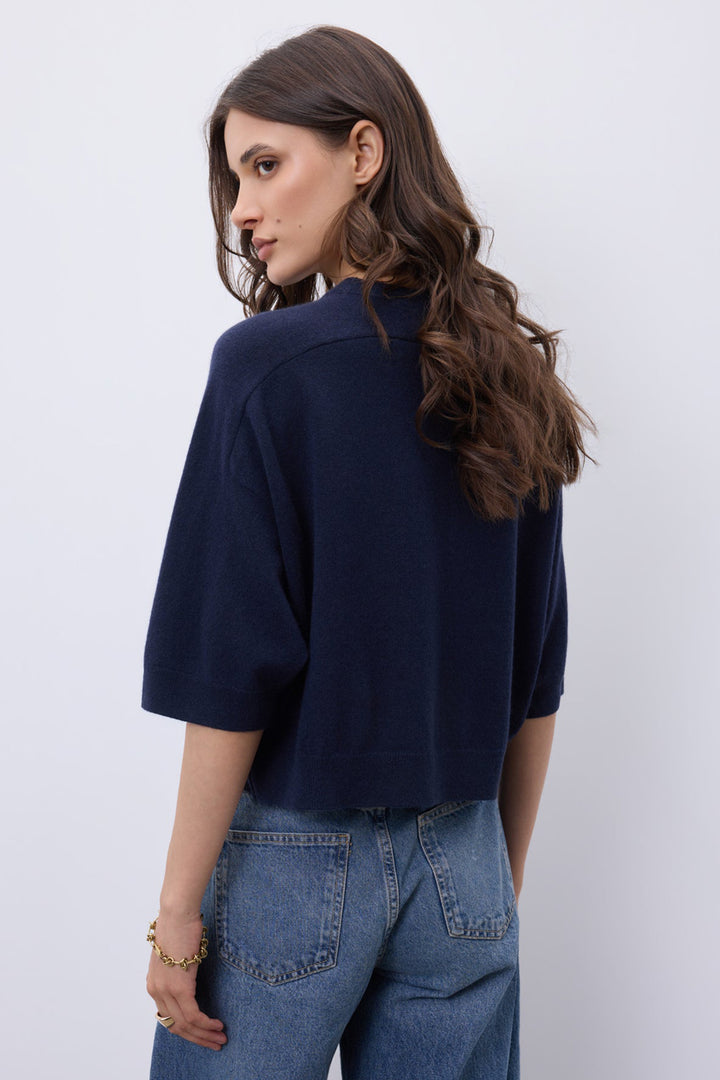 Notshy Lilou Marine Navy Jumper NF1F006WSC000, back view