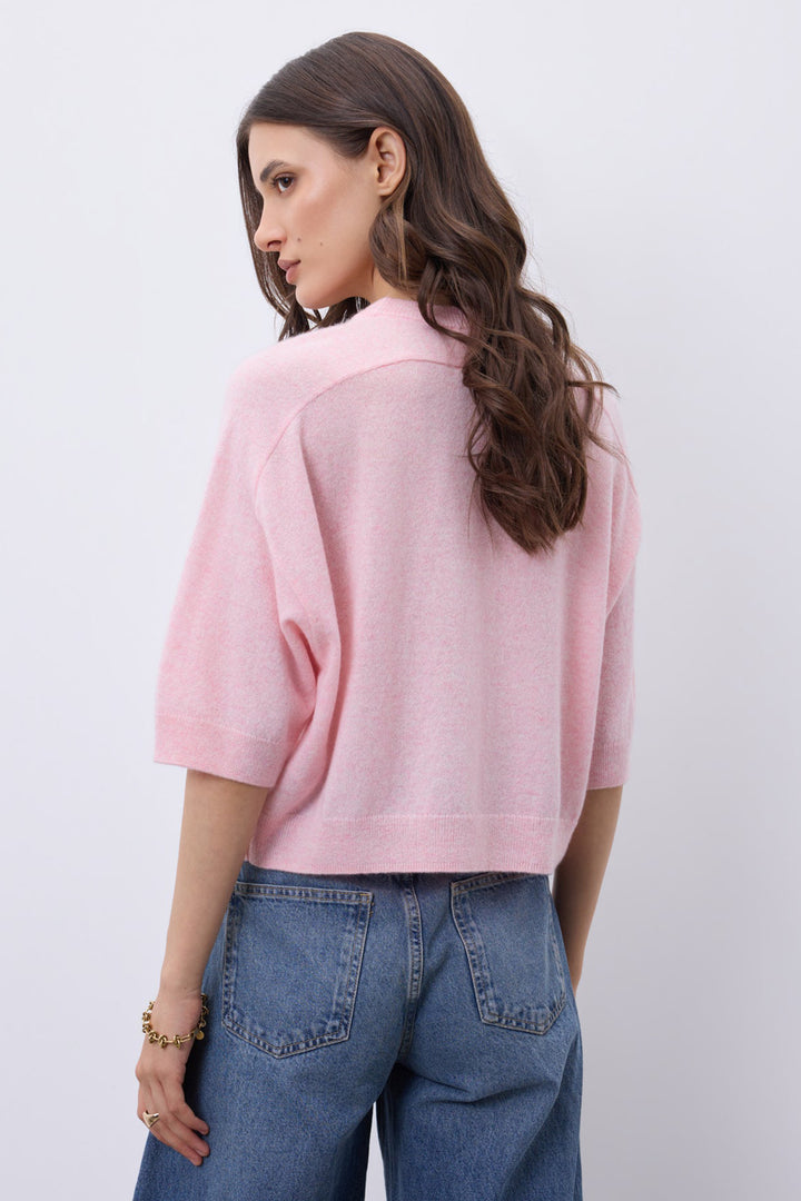 Notshy Lilou Porcelaine Pink Jumper NF1F006WSC000, back view