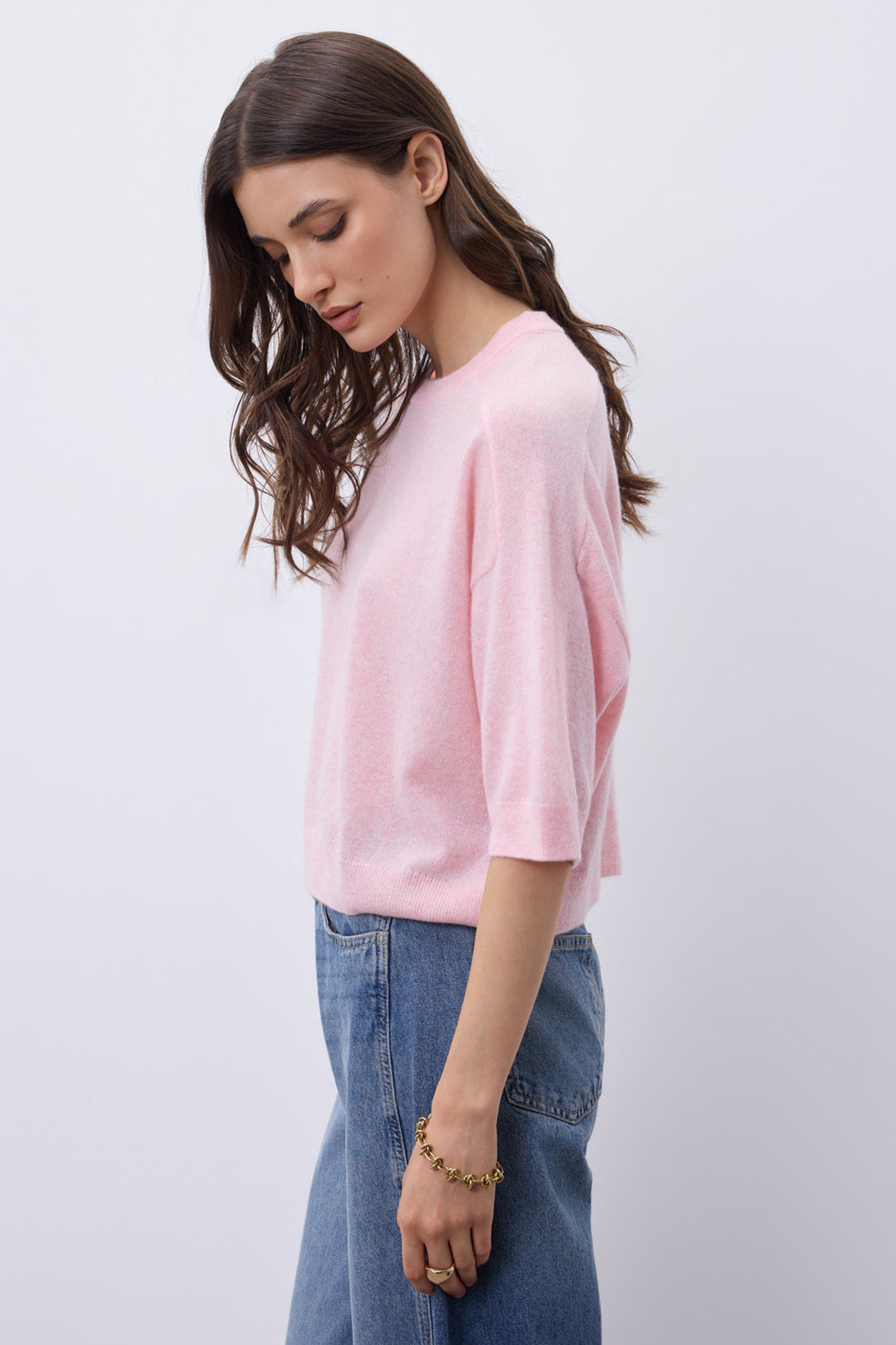 Notshy Lilou Porcelaine Pink Jumper NF1F006WSC000, side view