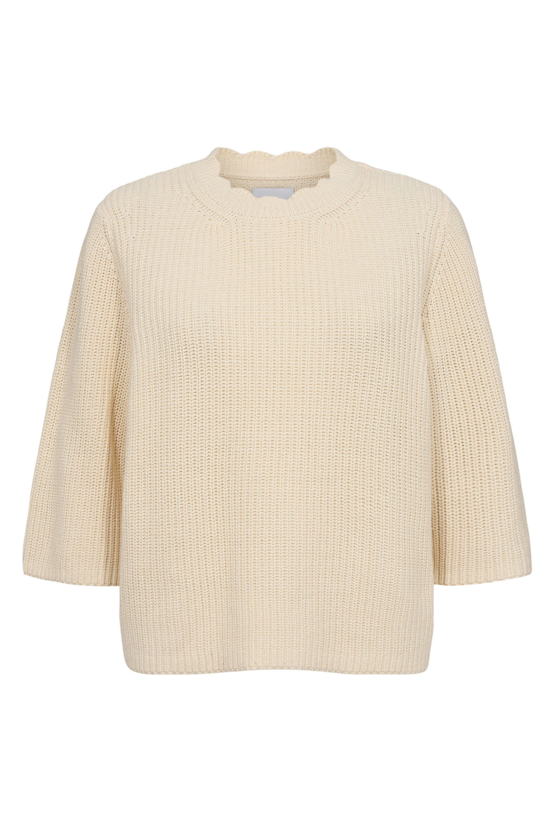 Numph Jumper Numarley Short Sleeve Pristine 705316 9501 - Shirley Allum Boutique
