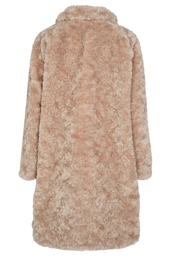 Numph Nufurda 703351 Oyster Gray Taupe Plush Teddy Coat - Shirley Allum Boutique