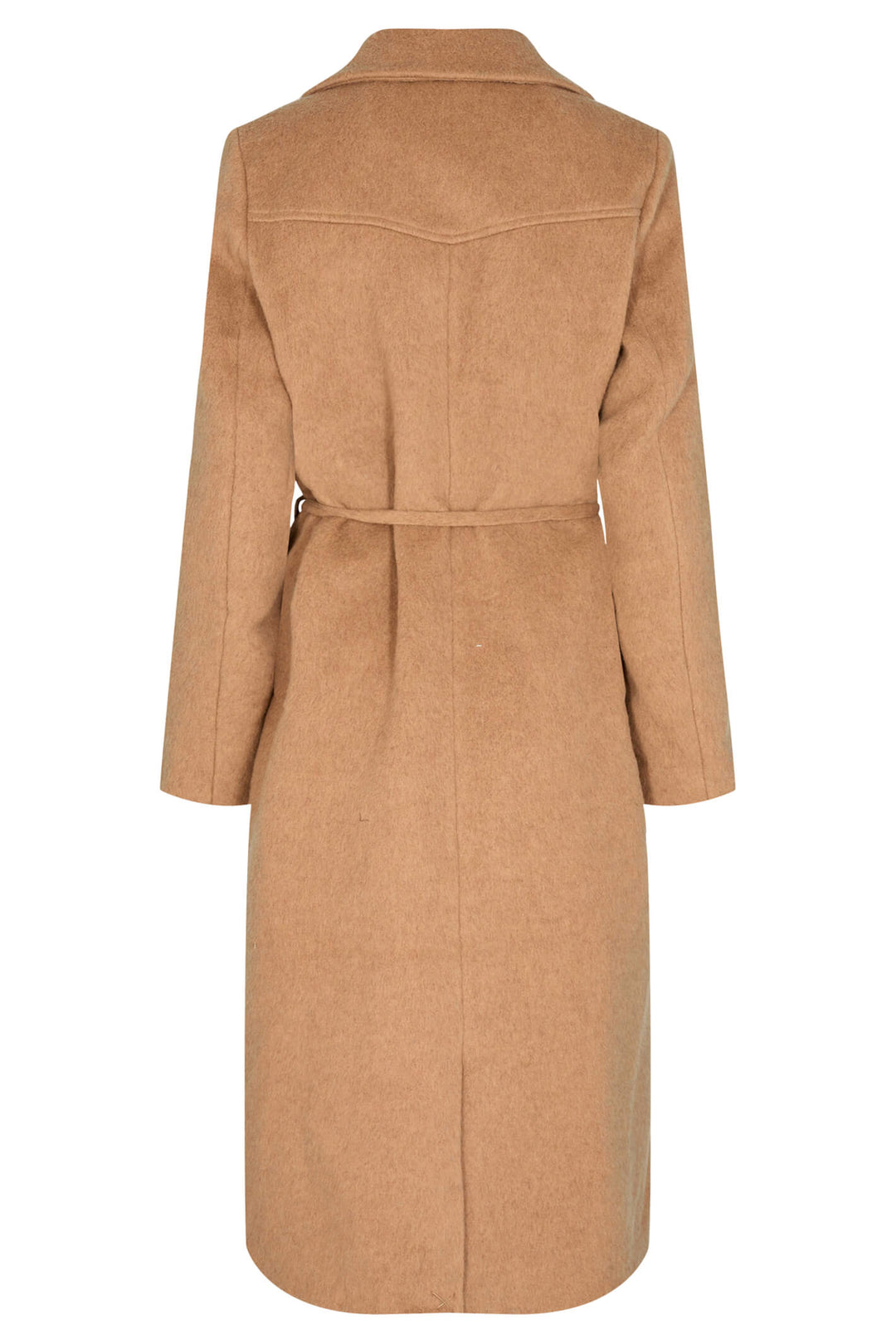 Numph Nugry 703369 Chipmunk Taupe Wool Mix Button Front Coat - Shirley Allum Boutique