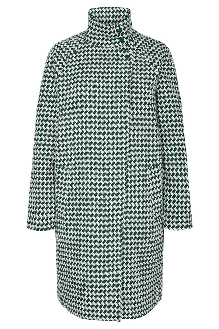 Numph Nulissy 703346 Trekking Green High Neck Coat - Shirley Allum Boutique
