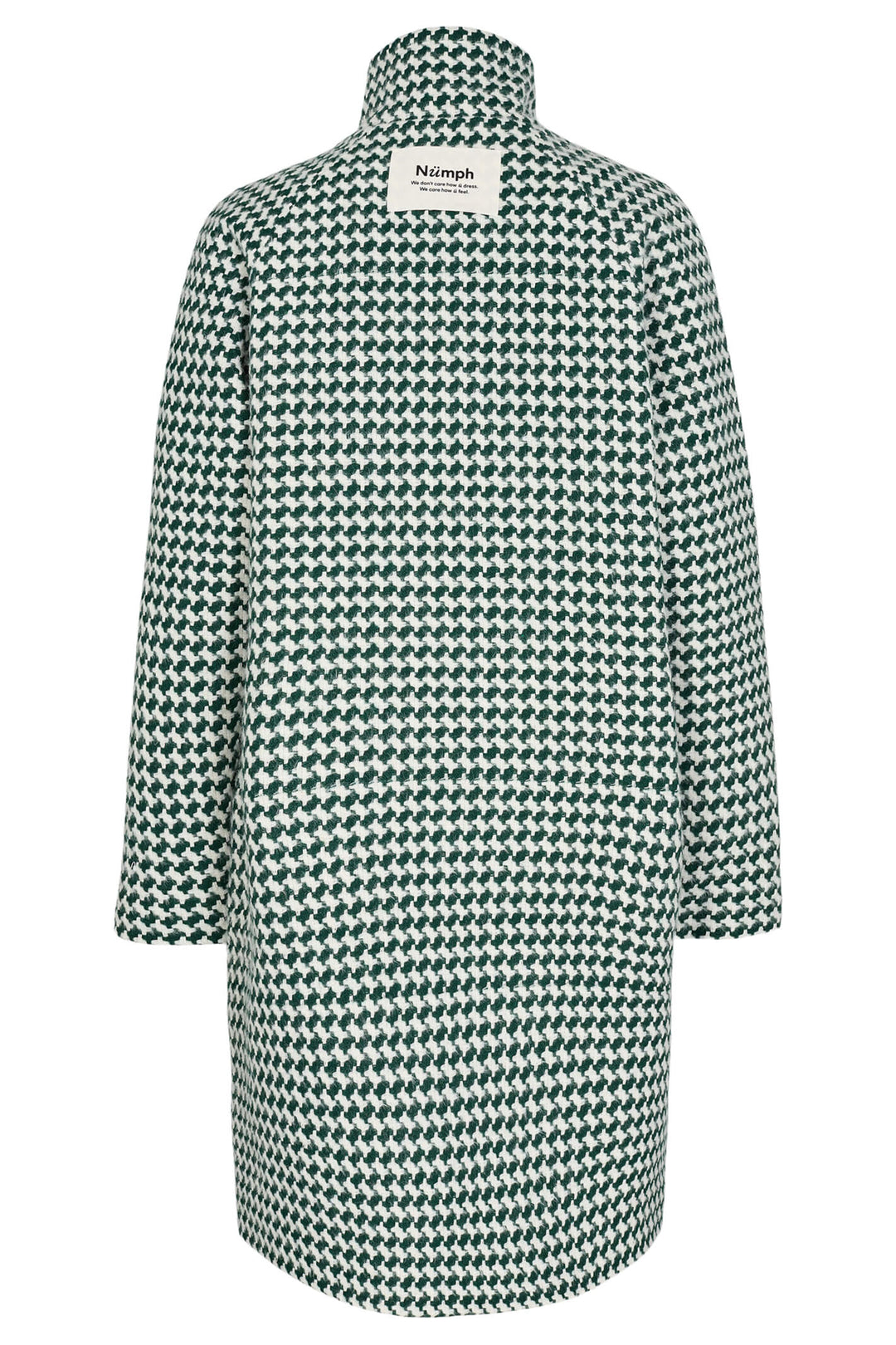 Numph Nulissy 703346 Trekking Green High Neck Coat - Shirley Allum Boutique