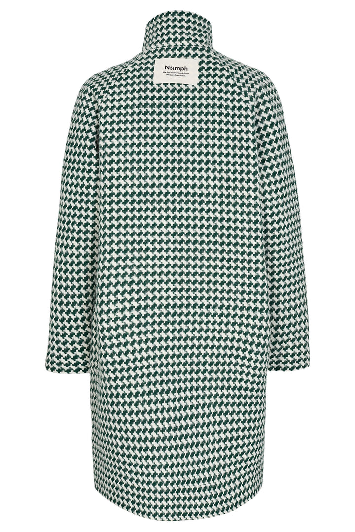 Numph Nulissy 703346 Trekking Green High Neck Coat - Shirley Allum Boutique