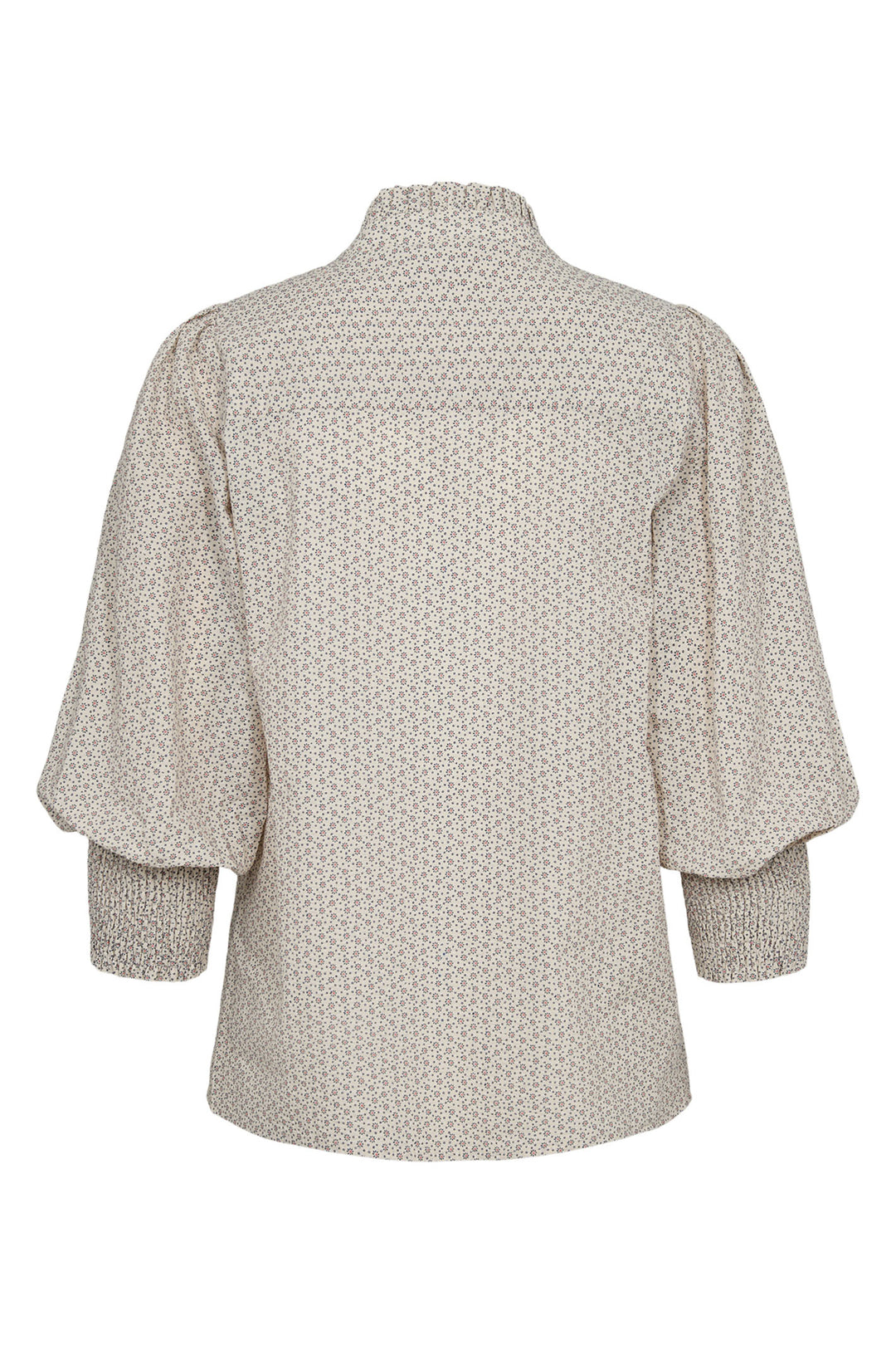 Numph Shirt Nusala Beige Blueprint 705406 3136 - Shirley Allum Boutique
