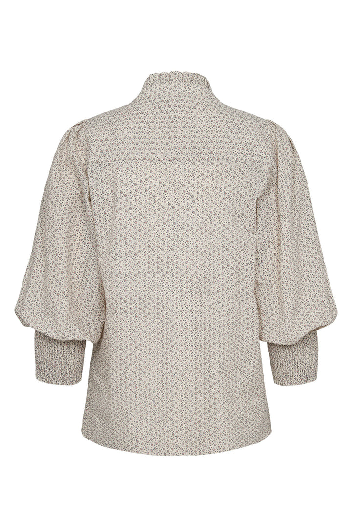 Numph Shirt Nusala Beige Blueprint 705406 3136 - Shirley Allum Boutique