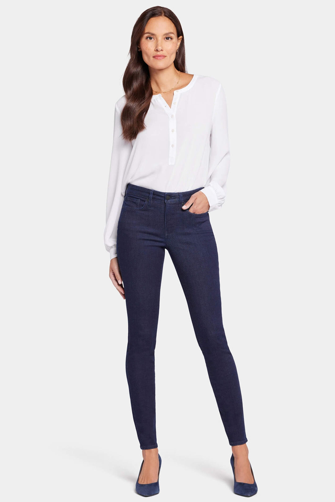 NYDJ Ami MPRIAS8515 Rinse Dark Blue Skinny Jeans - Shirley Allum Boutique