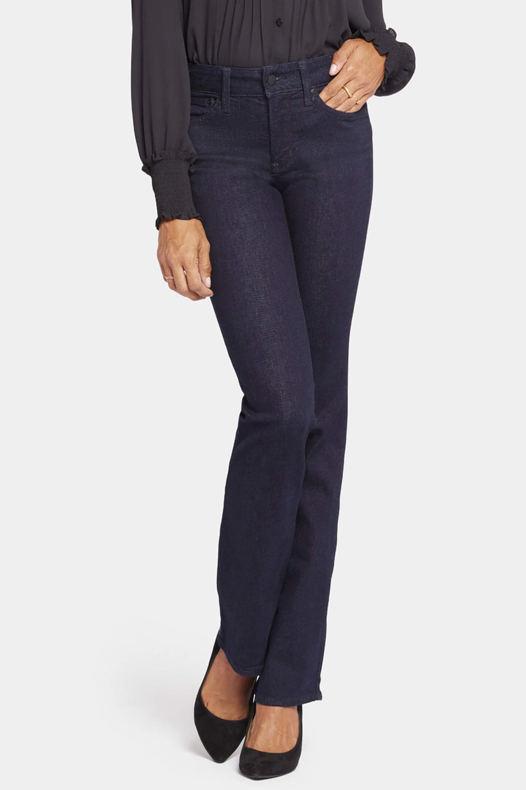 NYDJ Barbara MPRIBB8516 Dark Blue Rinse Bootcut Jeans - Shirley Allum Boutique