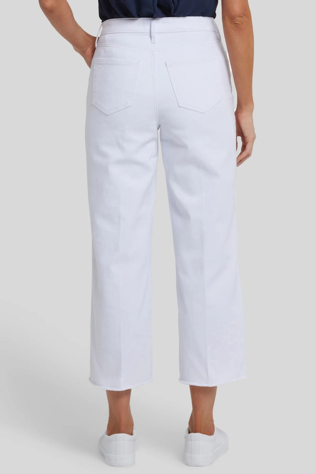 NYDJ Coco Optic White Relaxed Wide Leg Cropped Jeans MFOSCR9069