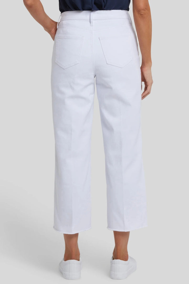 NYDJ Coco Optic White Relaxed Wide Leg Cropped Jeans MFOSCR9069