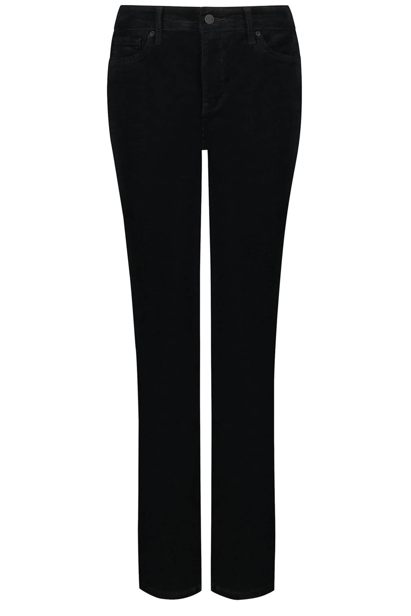 NYDJ Marilyn MBCRMS2299 Black Straight Corduroy Jeans
