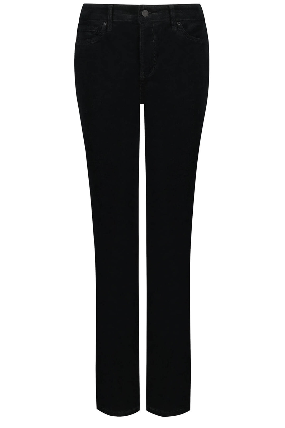 NYDJ Marilyn MBCRMS2299 Black Straight Corduroy Jeans - Shirley Allum Boutique