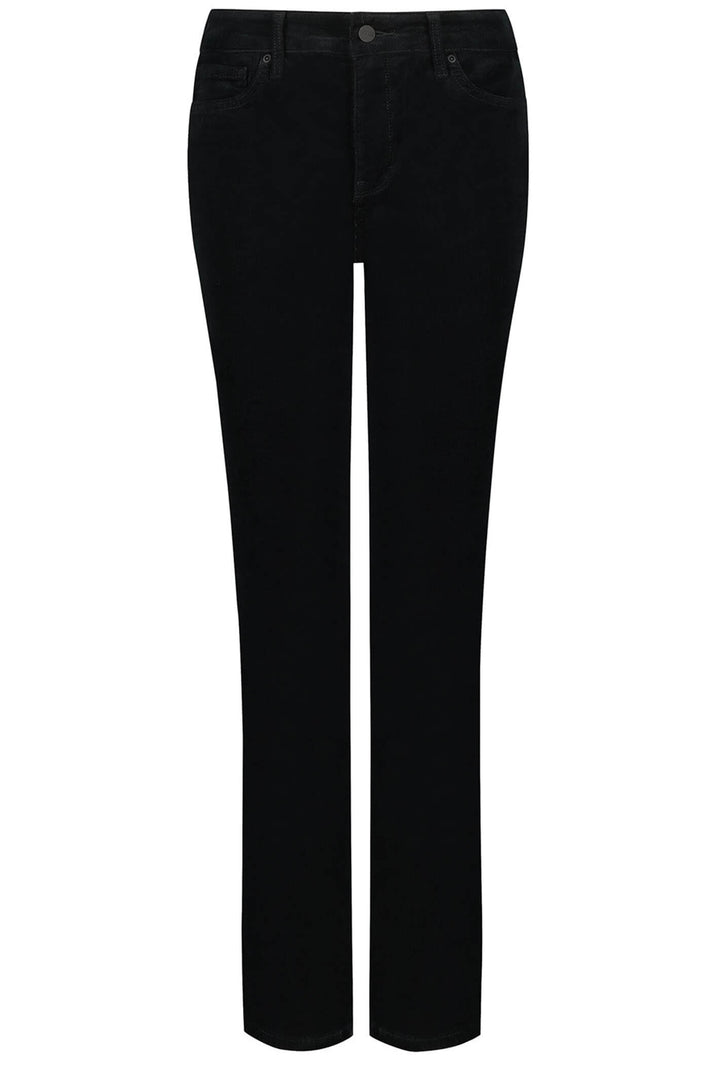 NYDJ Marilyn MBCRMS2299 Black Straight Corduroy Jeans - Shirley Allum Boutique