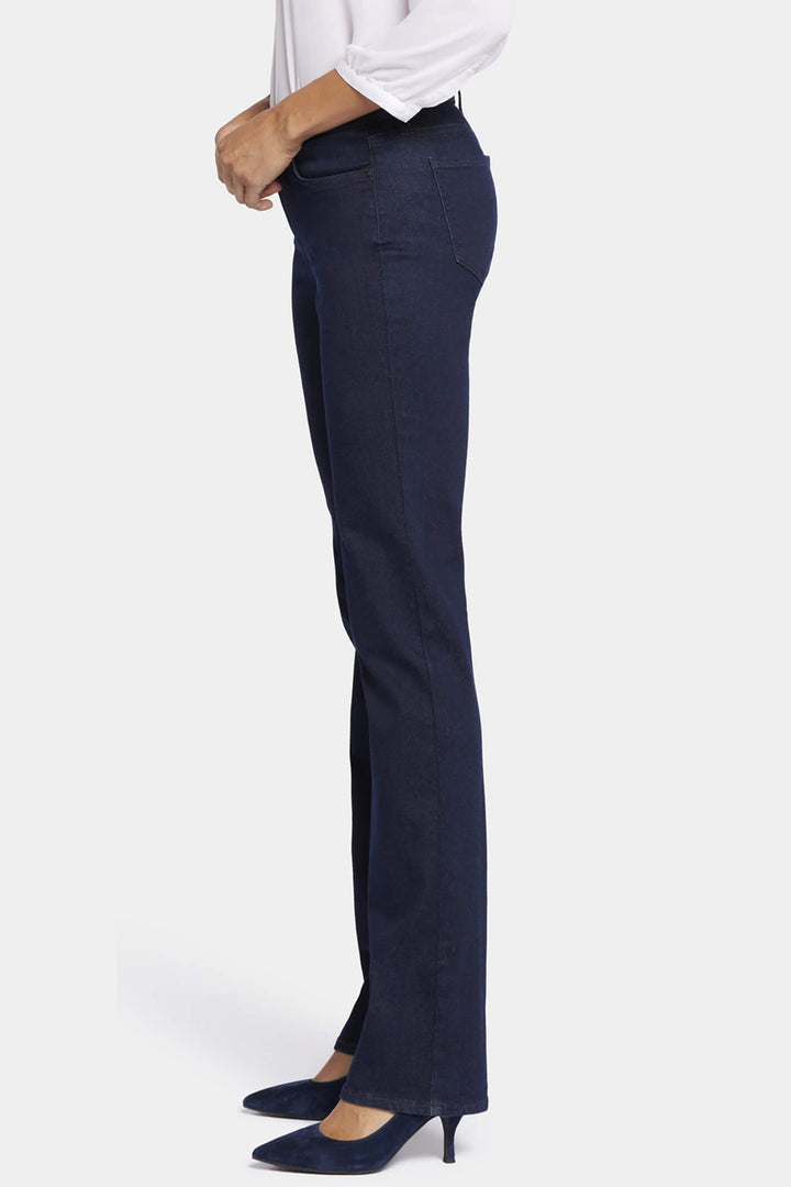 NYDJ Marilyn MPRIMS8517 2887 Rinse Dark Blue Straight Jeans - Shirley Allum Boutique