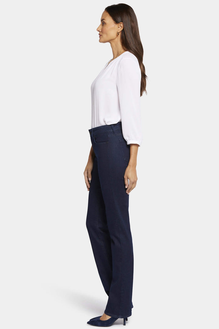NYDJ Marilyn MPRIMS8517 2887 Rinse Dark Blue Straight Jeans - Shirley Allum Boutique