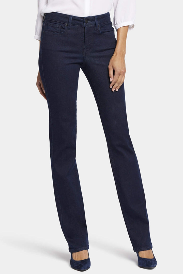 NYDJ Marilyn MPRIMS8517 2887 Rinse Dark Blue Straight Jeans - Shirley Allum Boutique