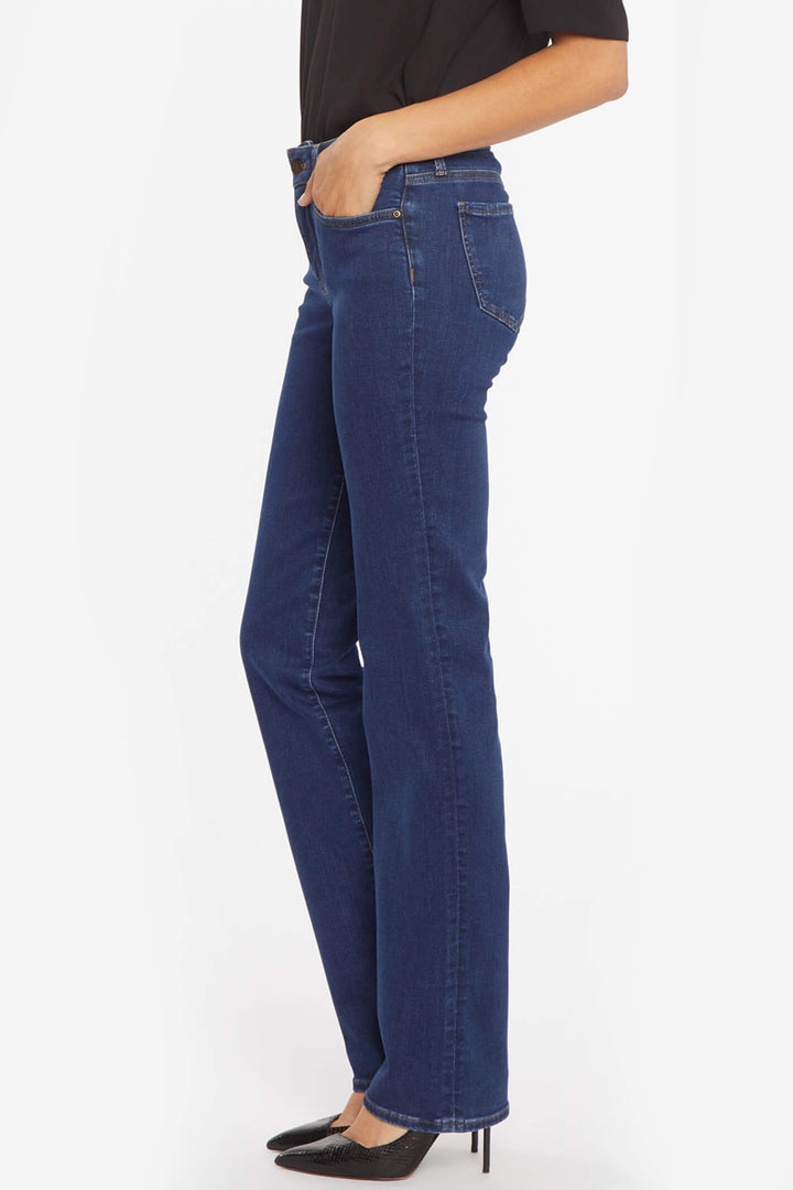 NYDJ Marilyn MPRIMS8517 6677 Quinn Medium Blue Straight Jeans - Shirley Allum Boutique