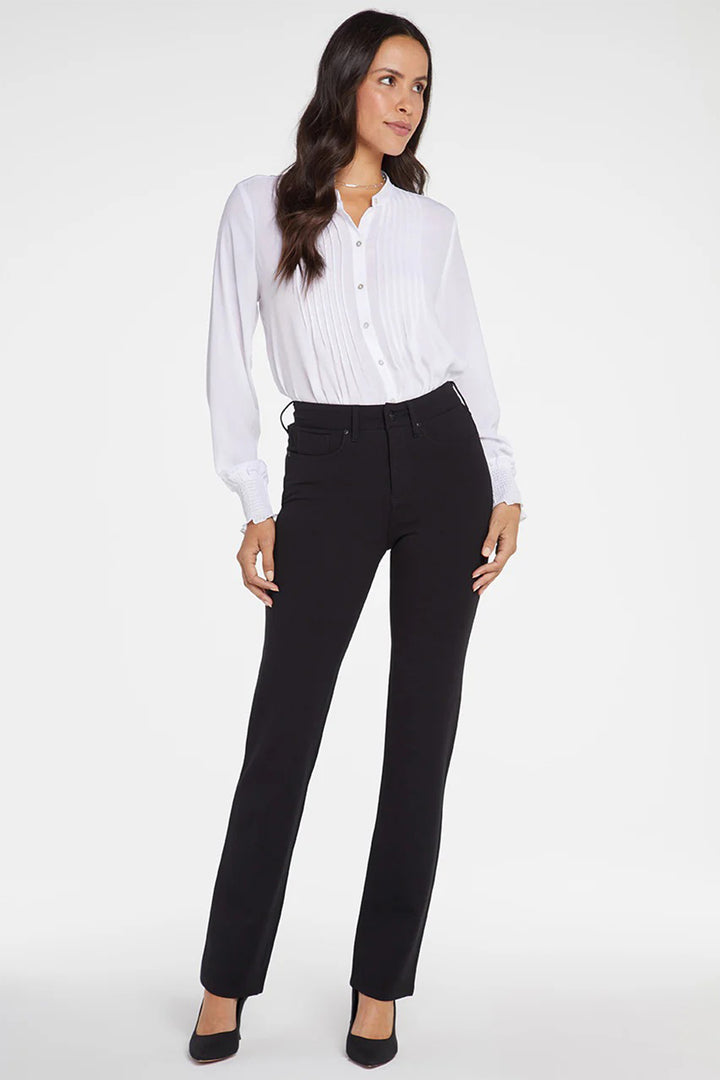 NYDJ MCPPMS2299 Marilyn Black Straight Trousers 001