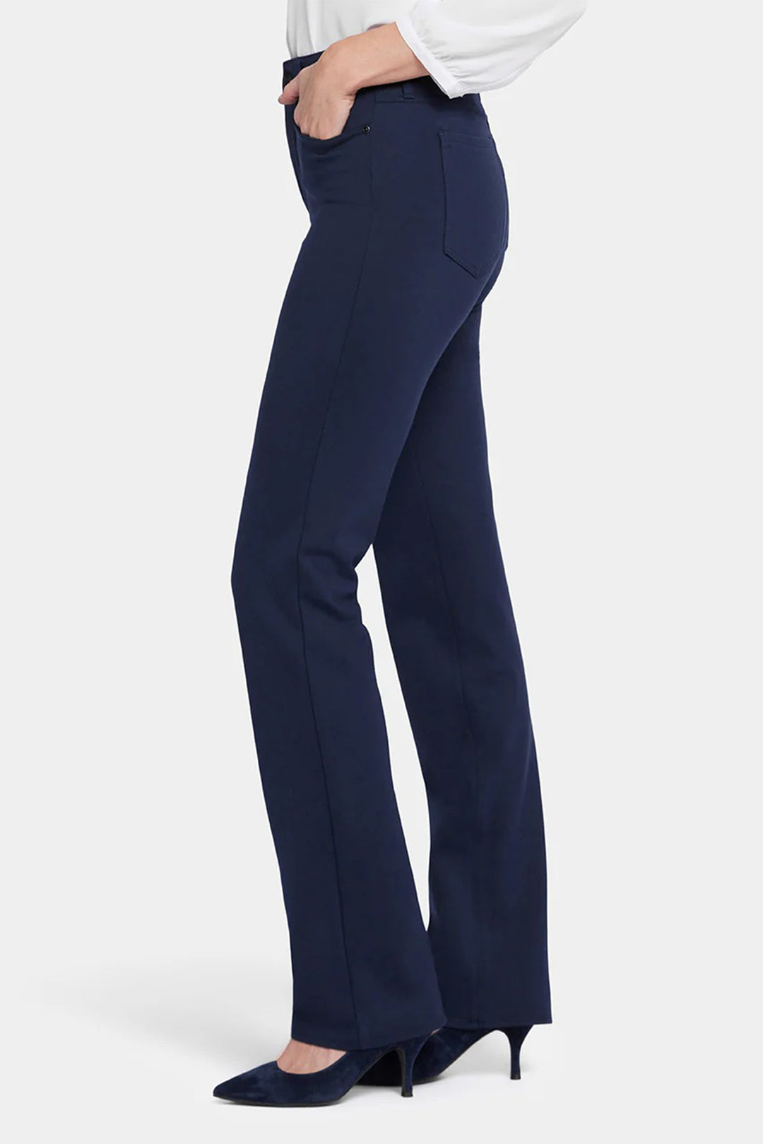 NYDJ MCPPMS2299 Marilyn Oxford Navy Straight Trousers 5955