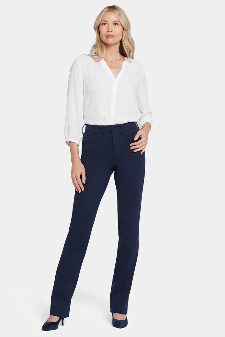 NYDJ MCPPMS2299 Marilyn Oxford Navy Straight Trousers 5955