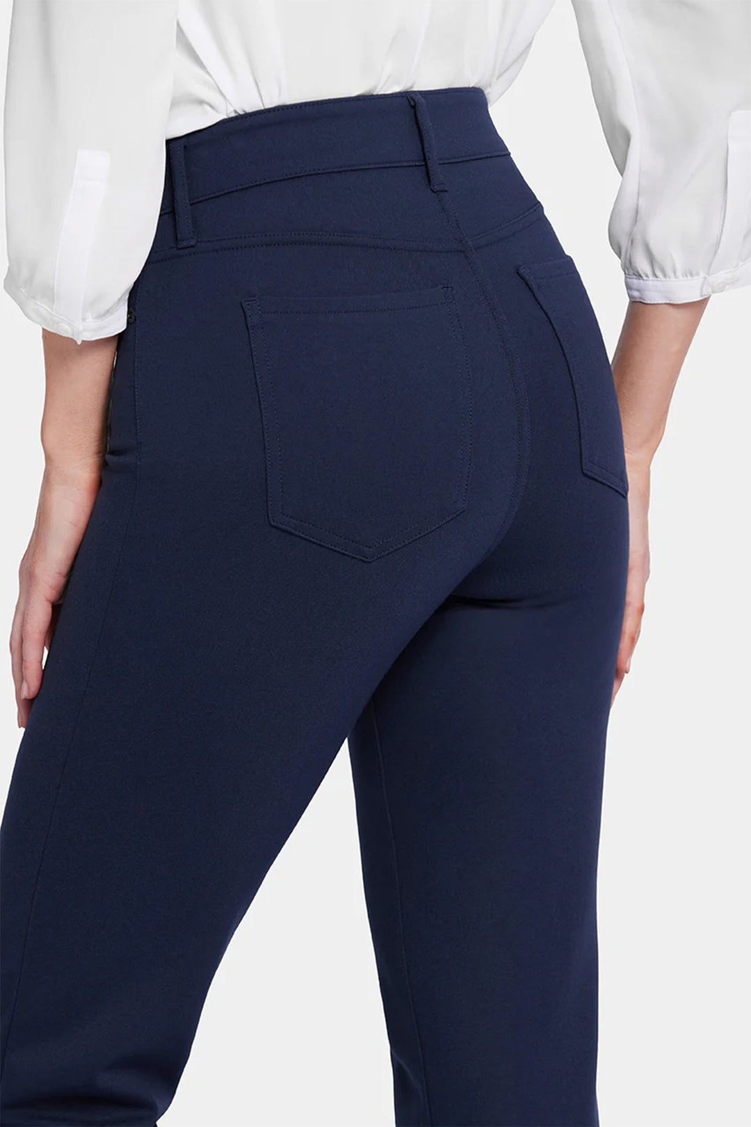 NYDJ MCPPMS2299 Marilyn Oxford Navy Straight Trousers 5955