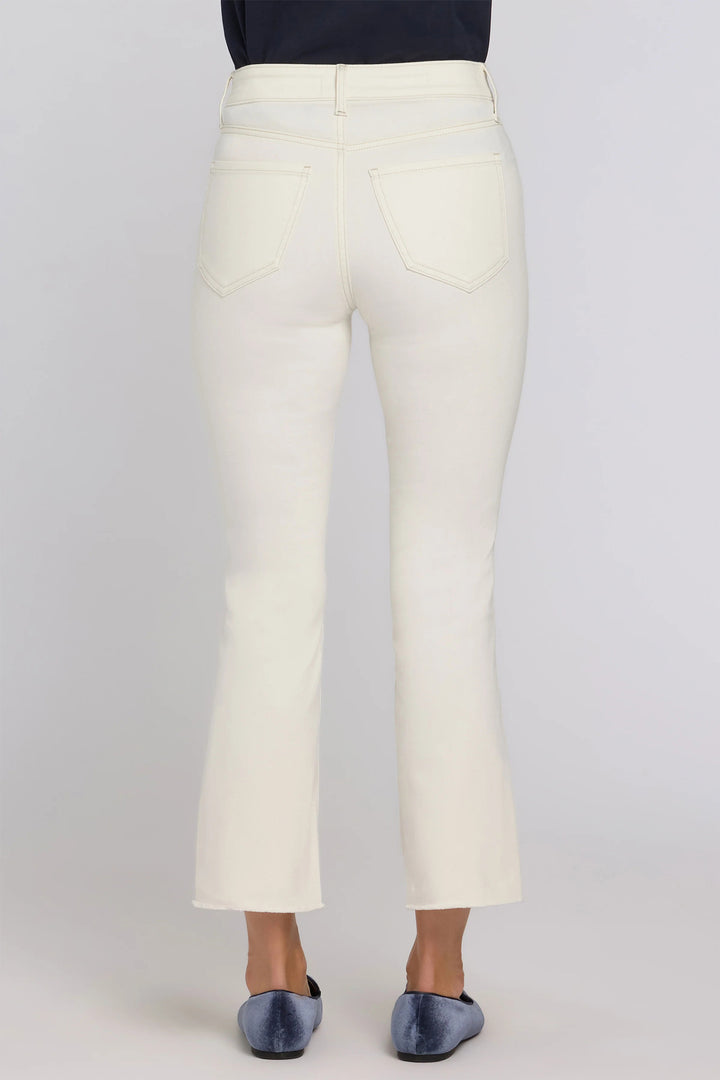 NYDJ MCWD8144 Vintage White Billie Mini Ankle Fray Jeans