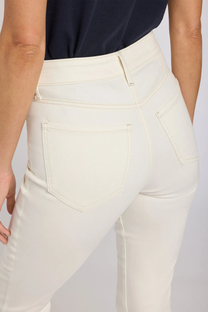 NYDJ MCWD8144 Vintage White Billie Mini Ankle Fray Jeans